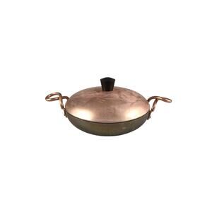 Aluminum Pan Wear Ever Hallite Copper Lid Twist Handle 7.5in Diameter #2107